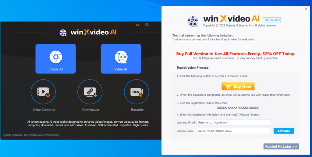 Cách Cài đặt Phần mềm ​Winxvideo AI V2.0 Miễn Phí