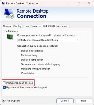 Fix lỗi Remote Desktop bị treo hoặc mất kết nối