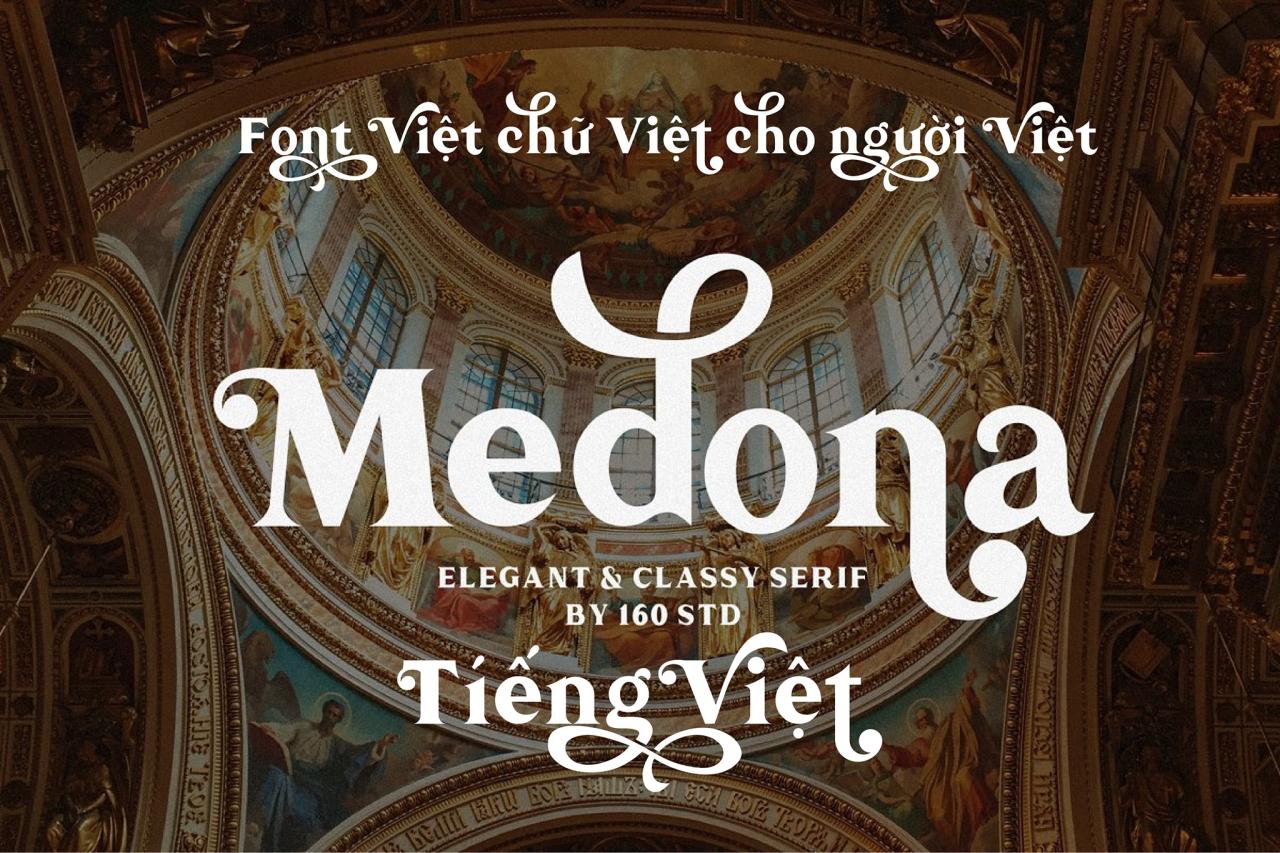 Font Medona Việt Hóa – Font nhiều glyph đẹp