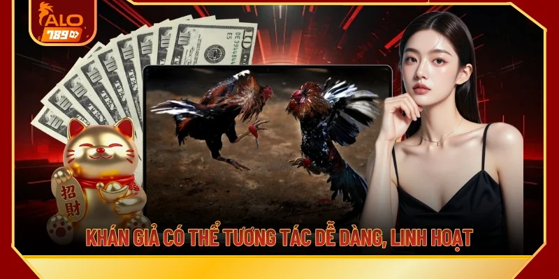 Khán giả có thể tương tác dễ dàng, linh hoạt